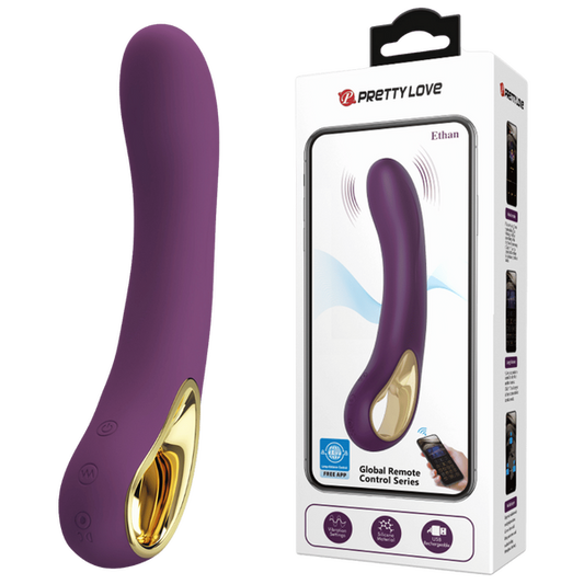 Pretty Love Ethan 12 Powerful Levels G-Spot Silky-Smooth Silicone App Control Rechargeable