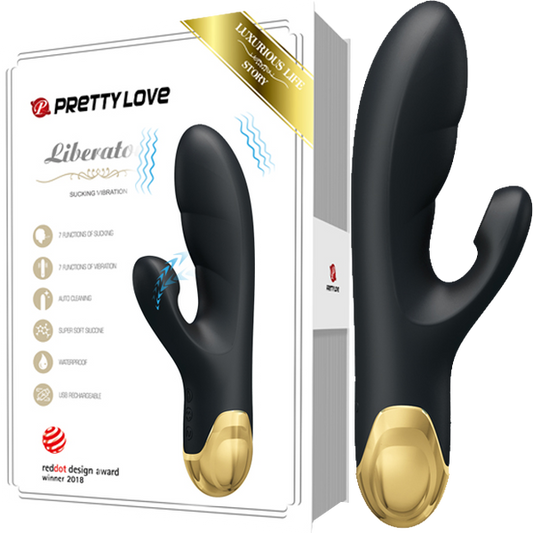 Pretty Love Naughty Play G-Spot Vibrator 7 Sucking 7 Vibration Functions Rechargeable