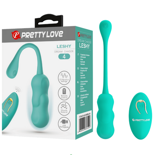 Pretty Love Leshy Dream Chaser Vibrating Remote Egg 12 Settings Silicone Rechargeable