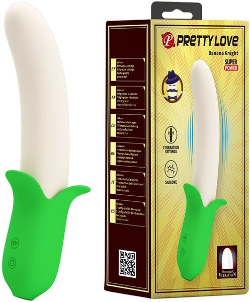 Pretty Love Banana Super Power Vibrator 7 Functions Rechargeable