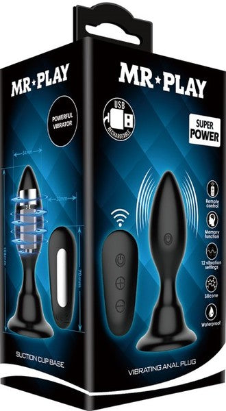 Pretty Love Vibrating Anal Plug 12 Vibration Modes Body-Safe Hypoallergenic Materials