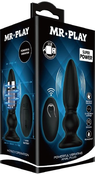 Pretty Love Powerful Vibrating Anal Plug Prostate Massager Remote Rechargeable