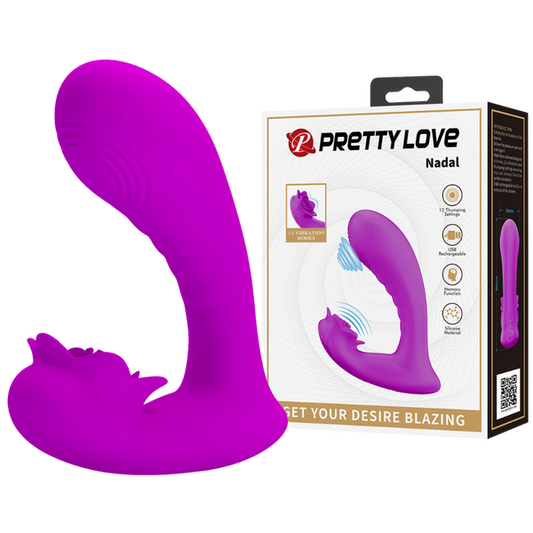 Pretty Love Nadal G-Spot Vibe Dual Motors 12 Powerful Thumping Modes USB Rechargeable