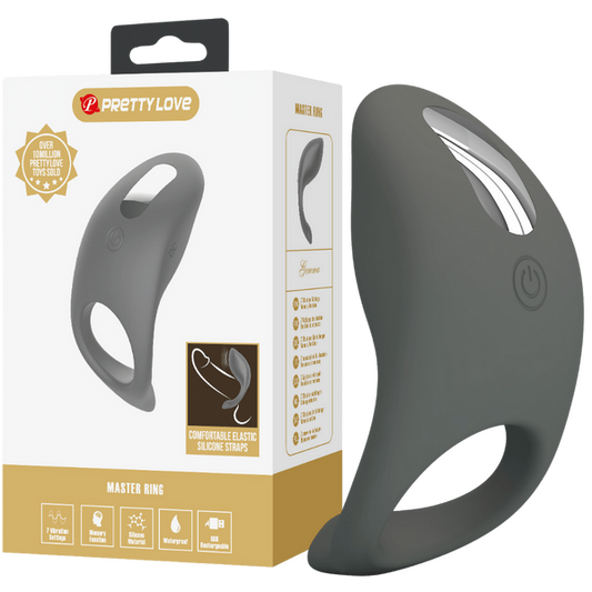 Pretty Love Gemma - Master Cock Ring 7 Functions of Vibration Rechargeable