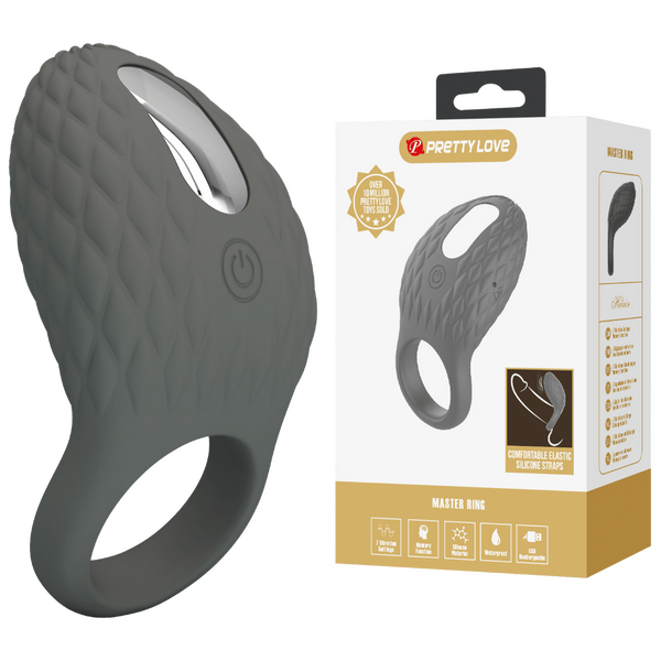 Pretty Love Helious - Vibrating Master Ring 7 Function Silicone Rechargeable