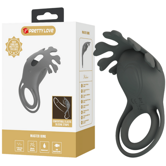 Pretty Love Ruben - Master Ring 7 Functions of Vibration Memory USB Rechargeable