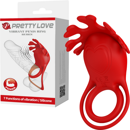 Pretty Love Vibrating Cock Ring Ruben 7 Tantalising Modes Rechargeable