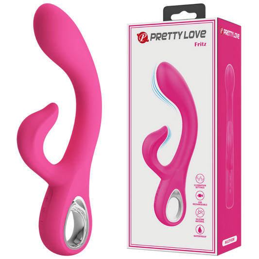 Pretty Love Fritz Uniquely Textured Rabbit G-Spot Vibrator 12 Intense Functions Rechargeable