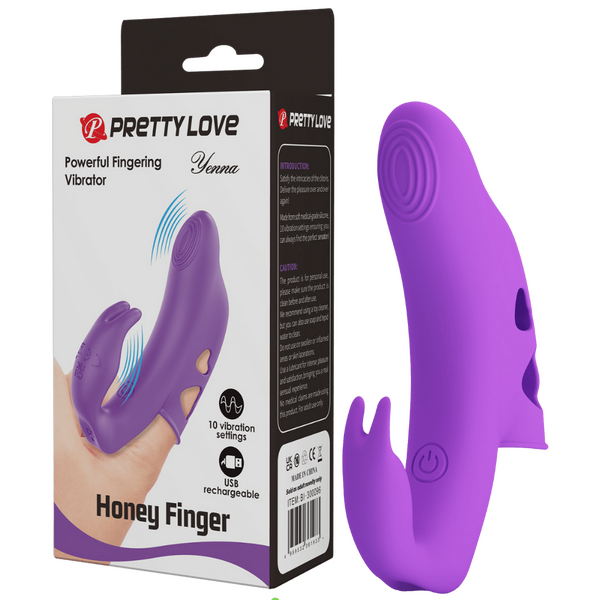 Pretty Love Honey Finger - Yenna 10 Function Vibration USB Rechargeable