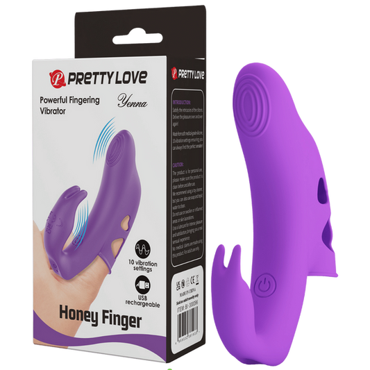Pretty Love Honey Finger - Yenna 10 Function Vibration USB Rechargeable