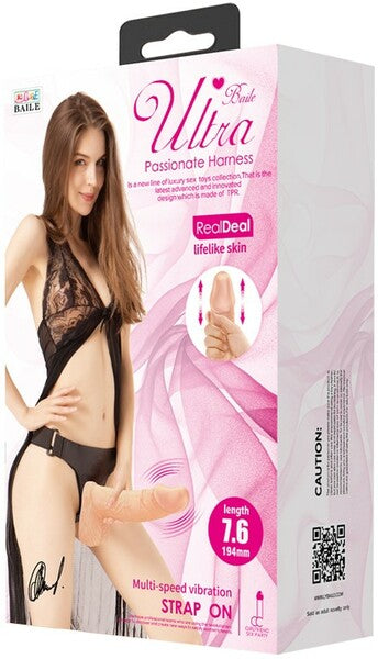 Pretty Love Ultra Passionate Strap On Harness Multi-speed Vibration