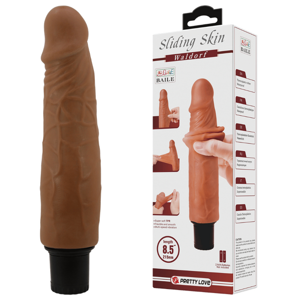 Pretty Love Waldorf Multi-Speed Vibrating Dong 8.5"