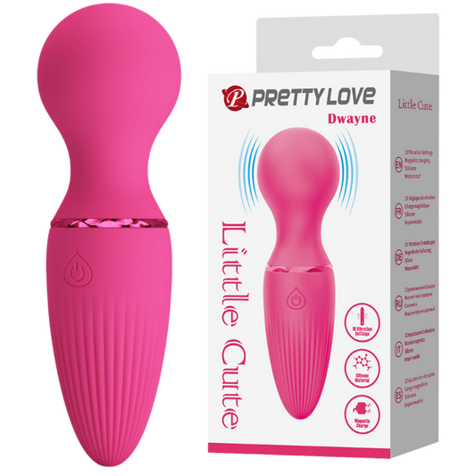 Pretty Love Little Cute Mini Wand - Dwayne 10 Vibrating Speeds Patterns Rechargeable