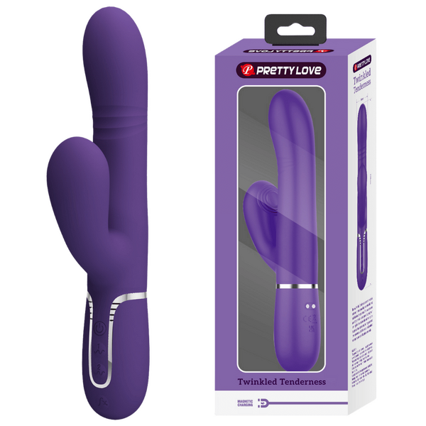 Pretty Love Mariana - 4 in 1 Rabbit Vibrator 7 Vibration Thumping 4 Nodding Setting Rechargeable