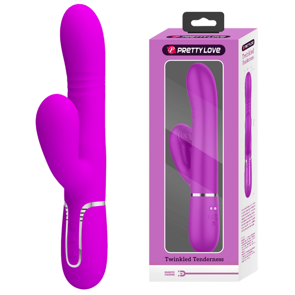 Pretty Love Mariana - 4 in 1 Rabbit Vibrator 7 Vibration Thumping 4 Nodding Setting Rechargeable