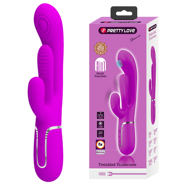 Pretty Love Shania 4 in 1 Multi-Function Vibrator 7 Thumping Vibration Settings Rechargeable