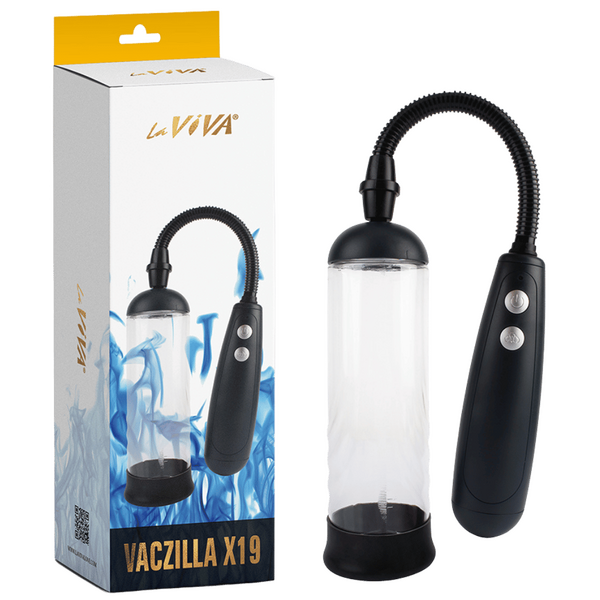 LaViva Vaczilla X19 Cylinder Penis Pump 2 Speed USB Rechargeble