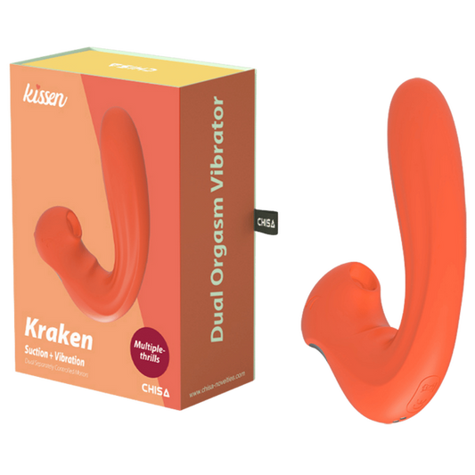 Chisa Kraken Dual Orgasm Vibrator 10 Vibration 5 Suction Patterns Rechargeable