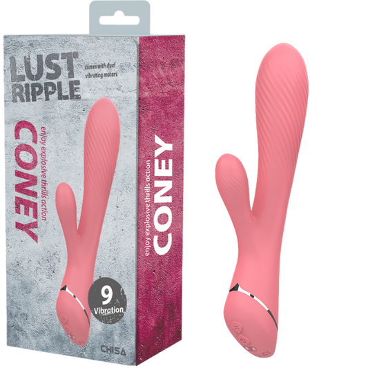 Chisa Lust Ripple Coney Vibrator with Dual Vibrating Motors