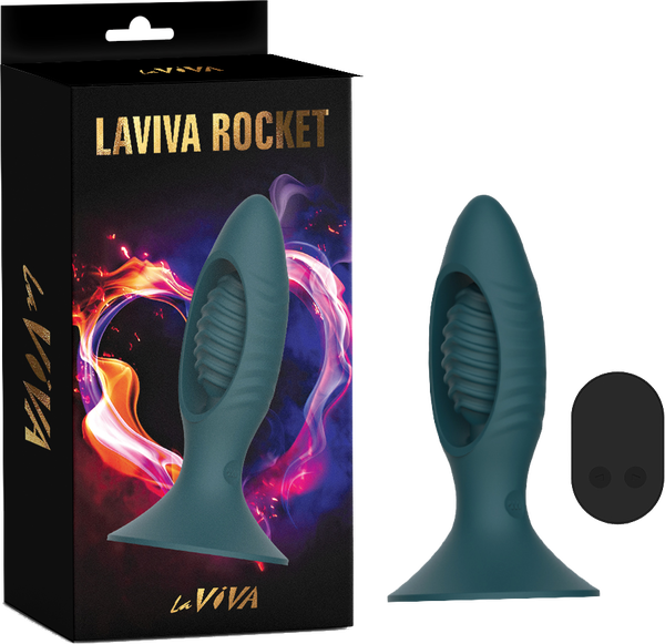LaViva Rocket Butt Plug With Wireless 6 Vibration Modes Remote Control Rechargeable