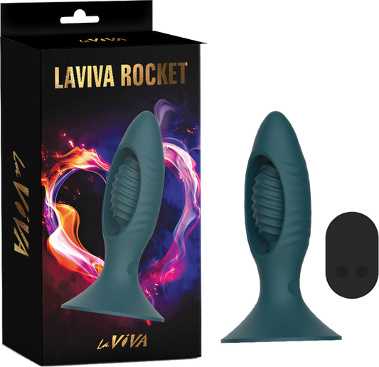 LaViva Rocket Butt Plug With Wireless 6 Vibration Modes Remote Control Rechargeable