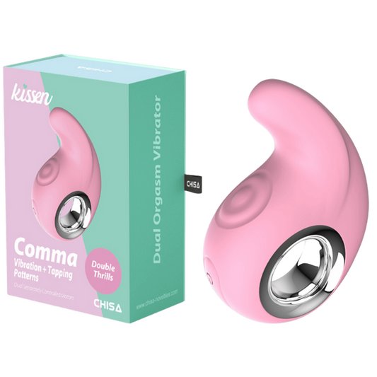 Chisa Comma Dual Orgasm 10 Vibration 10 Tapping Patterns Rechargeable