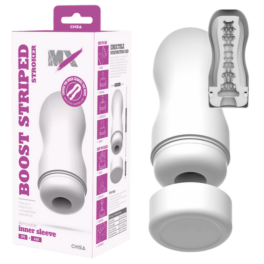 Chisa Boost Striped Stroker Super-Soft Sucking Phthalate-Free Latex Free