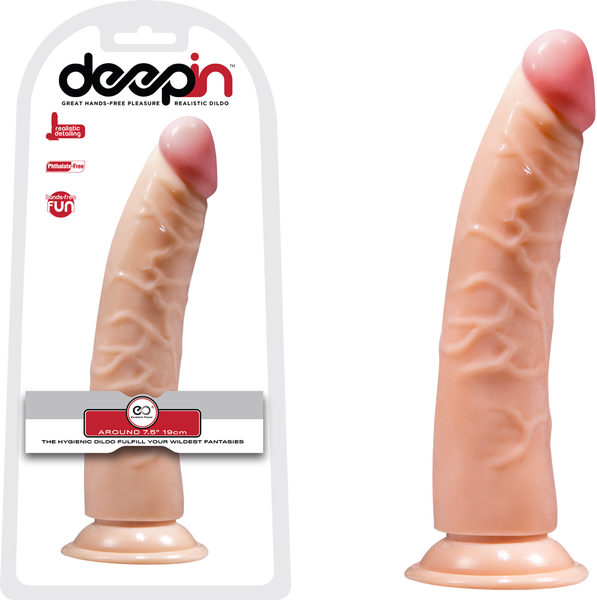 Excellent Power Deepin Realistic Dong Thin 7.5" Phthalate-Free