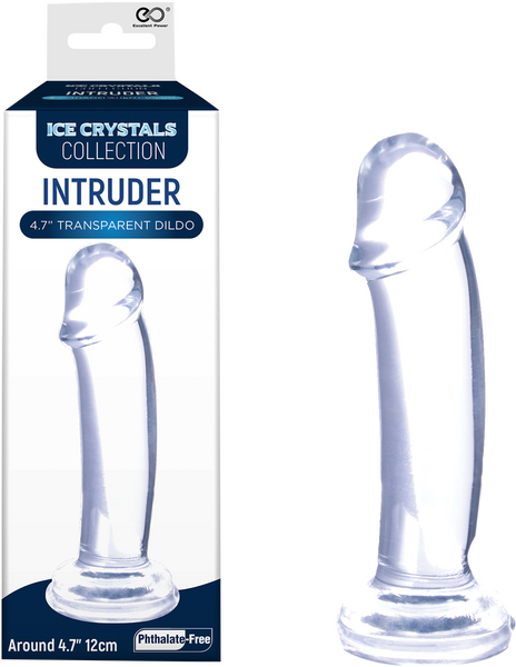 Excellent Power Intruder 4.5" Transparent Dildo