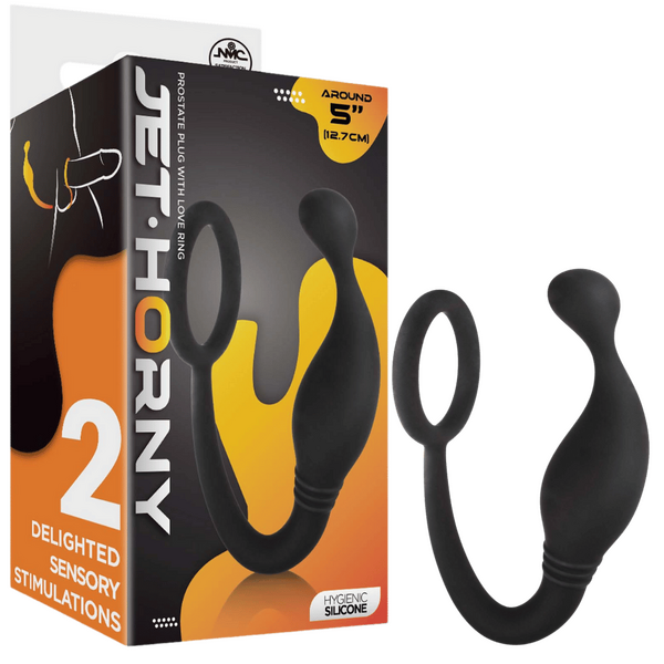 Excellent Power Prostate Plug with Love Ring