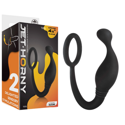 Excellent Power Prostate Plug with Love Ring - 4.5"
