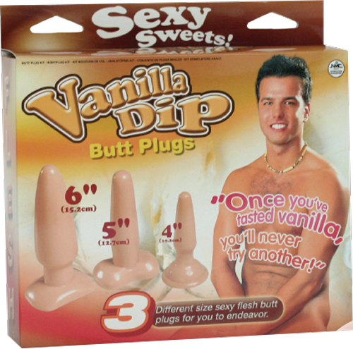 Excellent Power Vanilla Dip Butt Plugs
