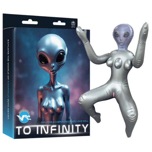 Excellent Power Inflatable 3-Breasted Alien Love Doll - 112cm tall