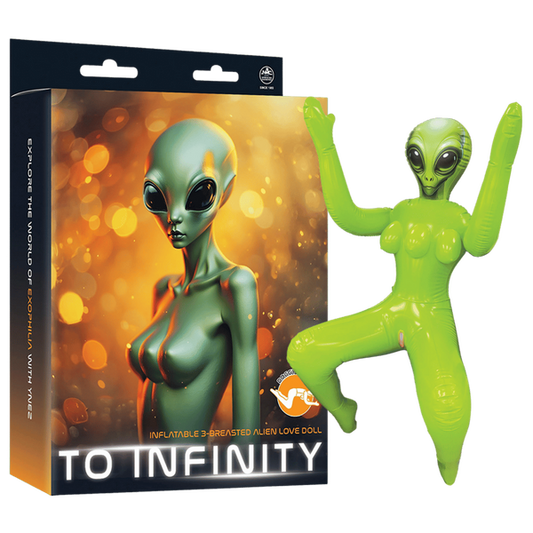 Excellent Power Inflatable 3-Breasted Alien Love Doll - 112cm Tall