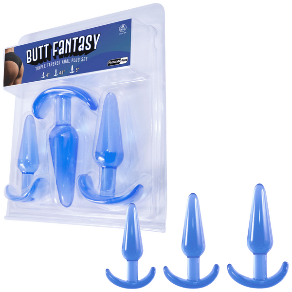 Excellent Power Butt Fantasy - Triple Tapered Anal Plug Set