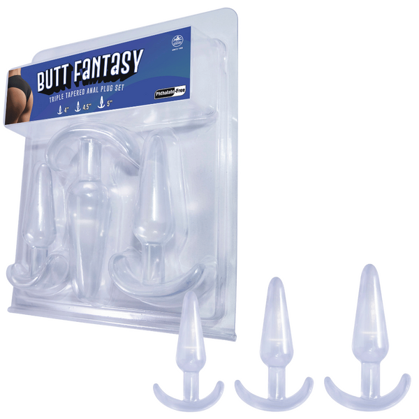 Excellent Power Butt Fantasy - Triple Tapered Anal Plug Set