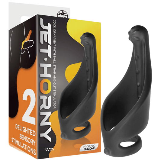 Excellent Power Cock Ring with Ball Strap and Clit Stimulator