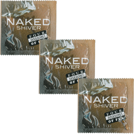 Four Seasons Naked Shiver Condoms 54mm - Pack of 144