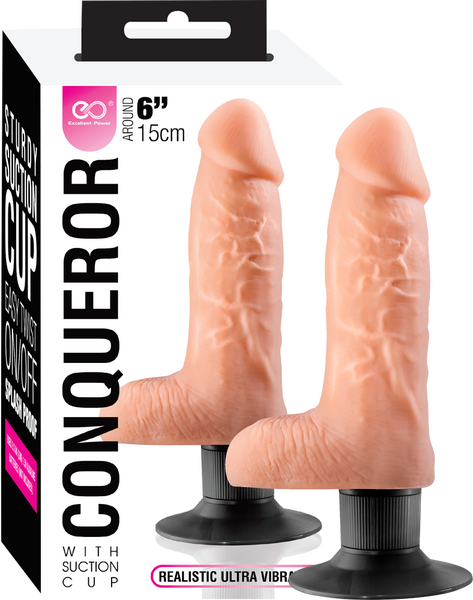 Excellent Power Conqueror 6" Dildo Flesh with Suction Cup