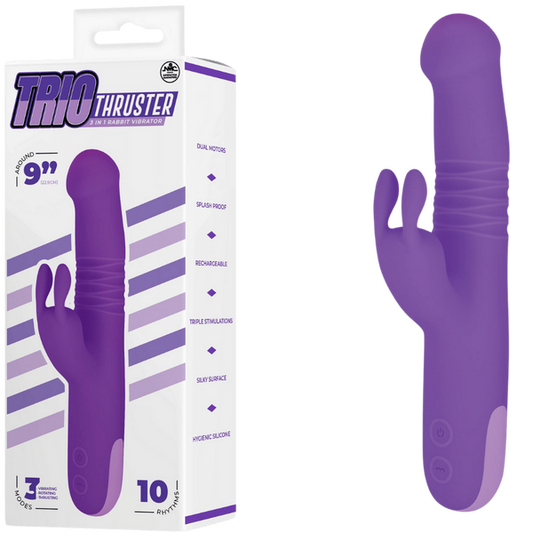 Excellent Power 3 in 1 Rabbit Vibrator Dual Motor Rechargeable