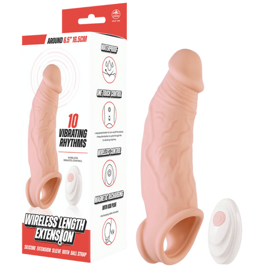 Excellent Power Wireless Length Extension 10 Vibrating Rhythms Rechargeable