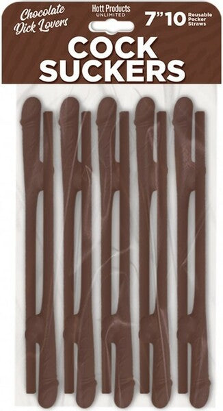Hott Products Unlimited Cocksucker Reusable Straws 10 Pack