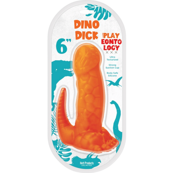 Hott Products Unlimited Dino Dick Dildo 6" Suction Cup Base