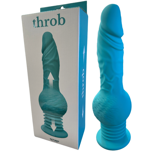 Hott Products Unlimited Throb Thrusting Vibrator 3 Throb Levels 10 Vibration Frequencies Rechargeable