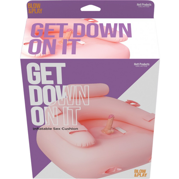 Hott Products Unlimited Get Down On It Inflatable Vibrating Dildo