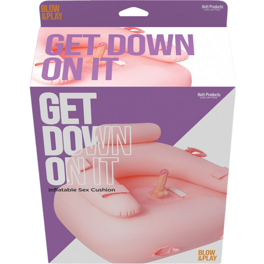 Hott Products Unlimited Get Down On It Inflatable Vibrating Dildo