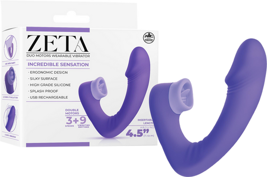 Excellent Power Zeta G-Spot Vibrator 9 Vibrating Rhythms Dual Motors Rechargeable