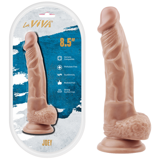 LaViva Joey Harness Compatible Dual Density Realistic Feel Strong Suction Cup 8.5"