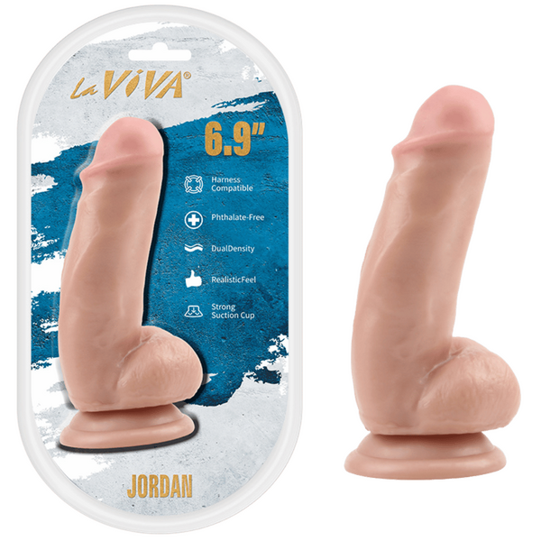 LaViva Jordan Harness Compatible Dual Density Realistic Feel Strong Suction Cup 6.9"