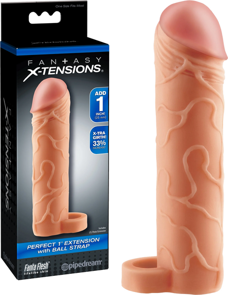 Pipedream Perfect 1" Extension with Ball Strap